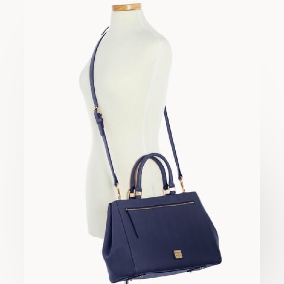 Dooney & Bourke Saffiano Zip Satchel - Picture 4 of 16